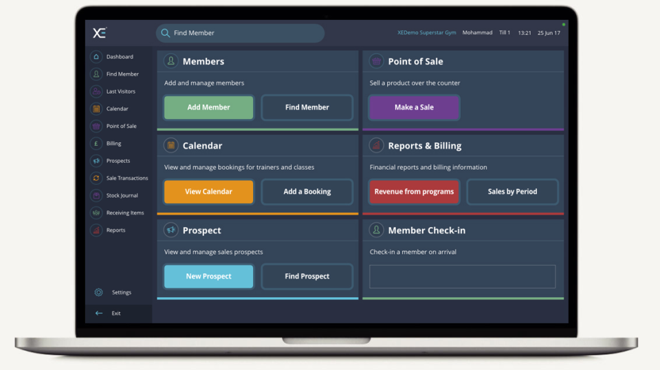screenshot of XE Fit